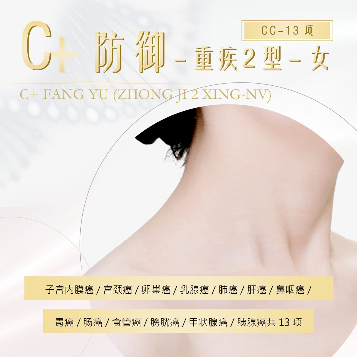 C+防御III型—女性重大疾病易感基因检测— CE