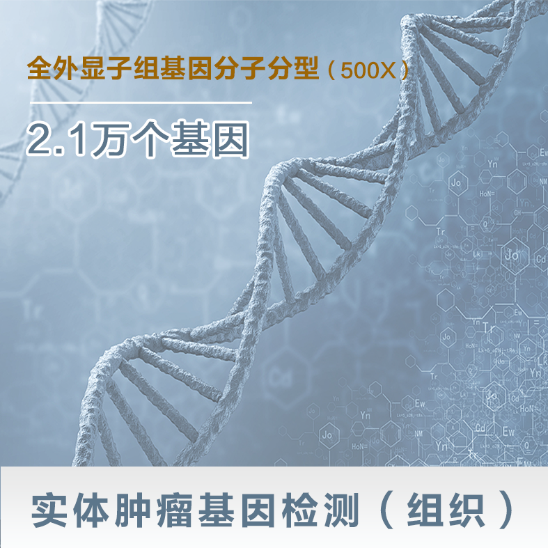 实体肿瘤基因检测（组织）-全外显子组基因分子分型（500X）